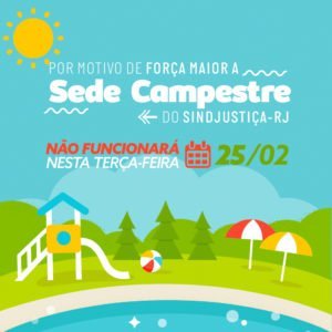 Sede campestre funcionará sexta e sábado de Carnaval